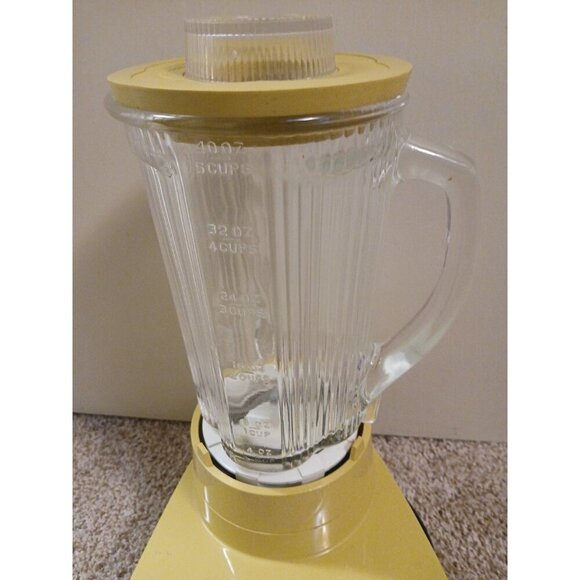 VTG MCM Waring Futura Series 8 Speed Blender Yellow Tested-Works! Model 11-156 - Picture 5 of 12